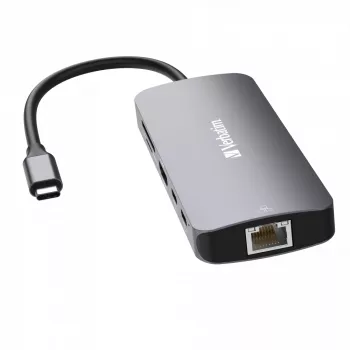 Verbatim CMH-09 USB Type-C 10.000 Mbit/s Silber