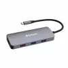 Verbatim CMH-09 USB Type-C 10.000 Mbit/s Silber