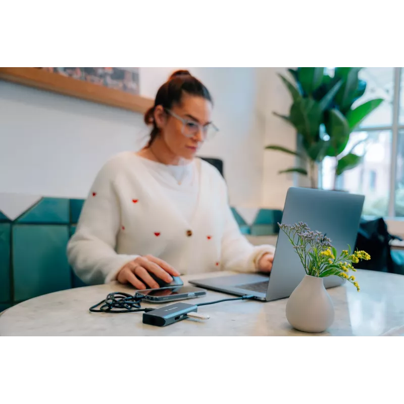 Verbatim USB-C Essentials Multiport Hub 6 Ports: RJ45, HDMI, USB-C PD, 3 x USB-A 3.2 Gen 1