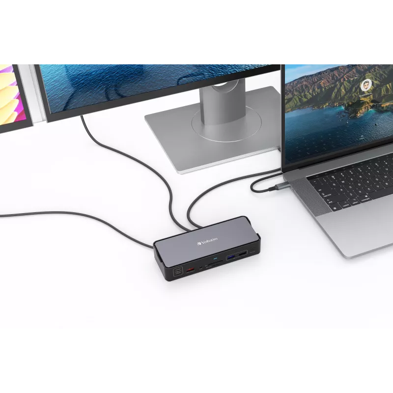 Verbatim CDS-15 Kabelgebunden USB 3.2 Gen 1 (3.1 Gen 1) Typ-C Schwarz, Grau