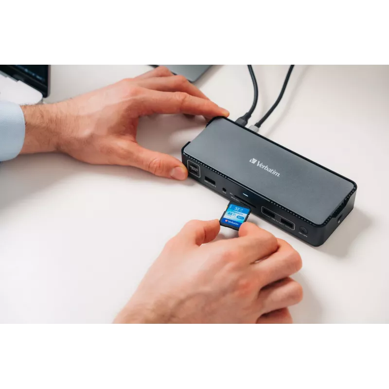 Verbatim CDS-15 Kabelgebunden USB 3.2 Gen 1 (3.1 Gen 1) Typ-C Schwarz, Grau