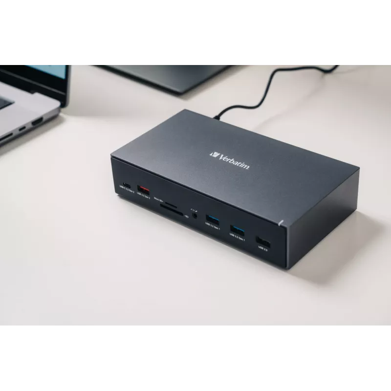 Verbatim CDS-17 Kabelgebunden USB 3.2 Gen 1 (3.1 Gen 1) Typ-C Schwarz, Grau
