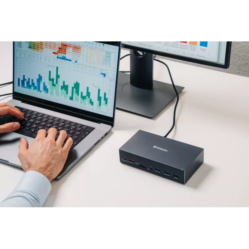 Verbatim CDS-17 Kabelgebunden USB 3.2 Gen 1 (3.1 Gen 1) Typ-C Schwarz, Grau