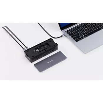 Verbatim CDS-15S Kabelgebunden USB 3.2 Gen 1 (3.1 Gen 1) Typ-C Schwarz, Grau