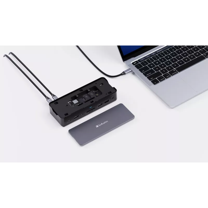 Verbatim CDS-15S Kabelgebunden USB 3.2 Gen 1 (3.1 Gen 1) Typ-C Schwarz, Grau
