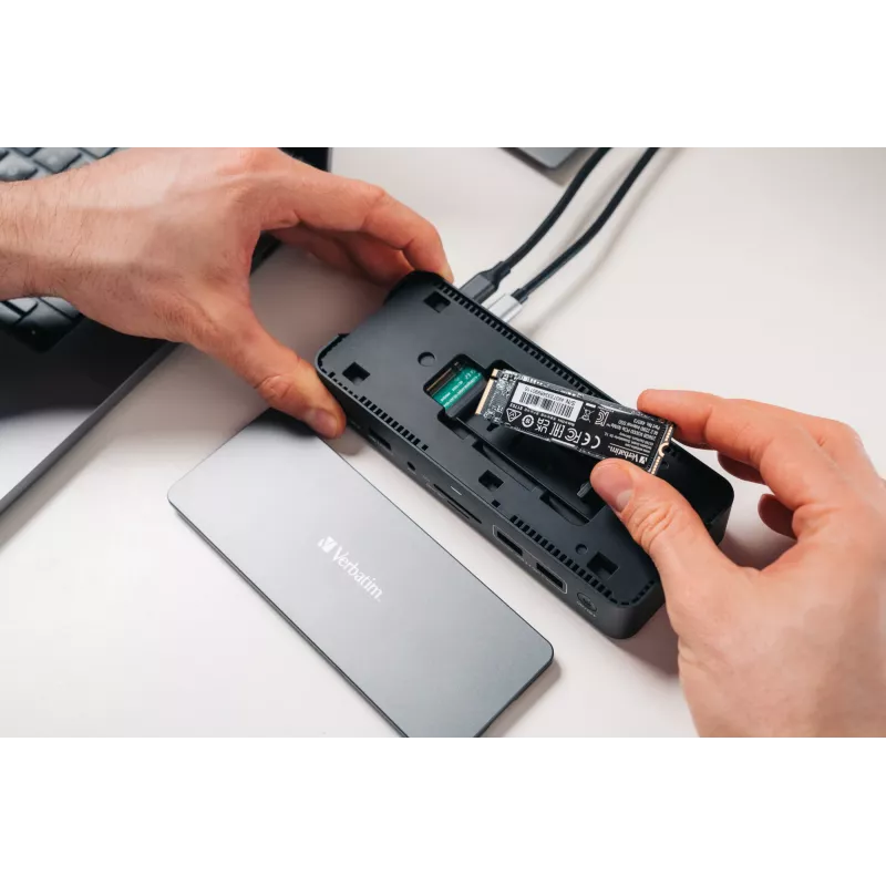 Verbatim CDS-15S Kabelgebunden USB 3.2 Gen 1 (3.1 Gen 1) Typ-C Schwarz, Grau