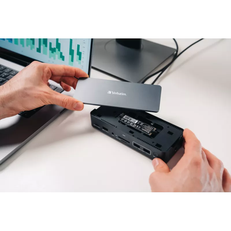 Verbatim CDS-15SSD Wired USB 3.2 Gen 1 (3.1 Gen 1) Type-C Schwarz, Grau