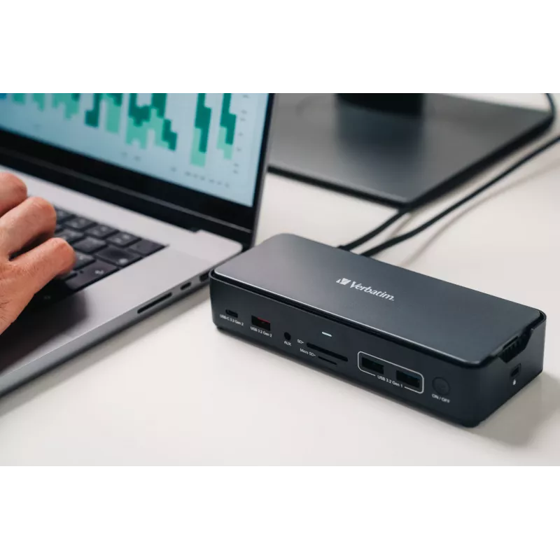 Verbatim CDS-15SSD Wired USB 3.2 Gen 1 (3.1 Gen 1) Type-C Schwarz, Grau