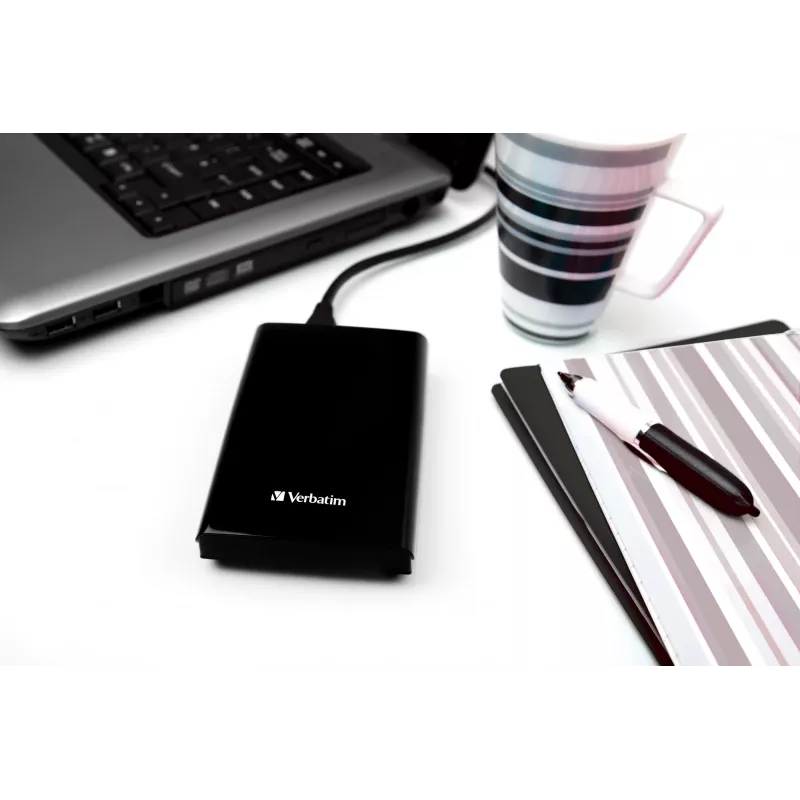 Verbatim Store 'n' Go schlank Portable SSD USB 3.2 Gen 1 / USB-C 256GB Schwarz
