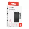 Verbatim Pocket SSD USB 3.2 Gen 2 1 TB Schwarz/Grau