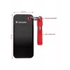 Verbatim Pocket SSD USB 3.2 Gen 2 2 TB Schwarz/Rot