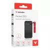 Verbatim Pocket SSD USB 3.2 Gen 2 2 TB Schwarz/Rot