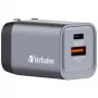 Verbatim GNC-35 GaN-Ladegerät 35W mit 1 x USB-C PD 35W / 1 x USB-A QC 3.0 (EU/UK/US)