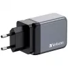 Verbatim GNC-65 GaN Ladegerät 65W mit 2 x USB-C PD 65W / 1 x USB-A QC 3.0 (EU/UK/US)