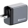 Verbatim GNC-65 GaN Ladegerät 65W mit 2 x USB-C PD 65W / 1 x USB-A QC 3.0 (EU/UK/US)