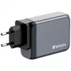 Verbatim GNC-100 GaN-Ladegerät 100W mit 2 x USB-C PD 100W / 1 x USB-C PD 65W / 1 x USB-A QC 3.0 (EU/UK/US)