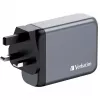Verbatim GNC-100 GaN-Ladegerät 100W mit 2 x USB-C PD 100W / 1 x USB-C PD 65W / 1 x USB-A QC 3.0 (EU/UK/US)