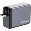 Verbatim GNC-200 GaN Ladegerät 200W mit 2 x USB-C PD 100W / 1 x USB-C PD 65W / 1 x USB QC 3.0 (EU/UK/US)