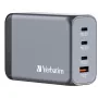 Verbatim GNC-240 GaN Ladegerät 240 W mit 1 x USB-C 140 W / 1 x USB-C 100 W / 1 x USB-C 65 W / 1 x USB-A QC 3.0 (EU/UK/US)