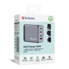 Verbatim GNC-240 GaN Ladegerät 240 W mit 1 x USB-C 140 W / 1 x USB-C 100 W / 1 x USB-C 65 W / 1 x USB-A QC 3.0 (EU/UK/US)