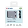 Verbatim GNC-240 GaN Ladegerät 240 W mit 1 x USB-C 140 W / 1 x USB-C 100 W / 1 x USB-C 65 W / 1 x USB-A QC 3.0 (EU/UK/US)