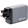 Verbatim GNC-240 GaN Ladegerät 240 W mit 1 x USB-C 140 W / 1 x USB-C 100 W / 1 x USB-C 65 W / 1 x USB-A QC 3.0 (EU/UK/US)