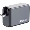 Verbatim GNC-240 GaN Ladegerät 240 W mit 1 x USB-C 140 W / 1 x USB-C 100 W / 1 x USB-C 65 W / 1 x USB-A QC 3.0 (EU/UK/US)