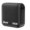 Verbatim Mini GaN Ladegerät 165W 4 Port US-Stecker mit EU- und UK-Adaptern