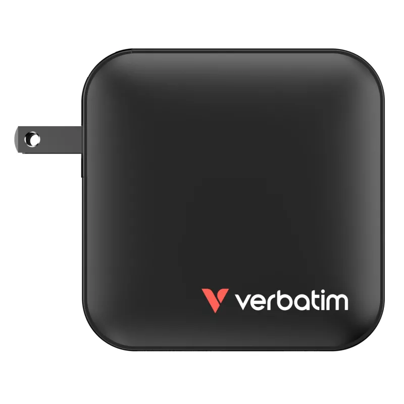 Verbatim Mini GaN Ladegerät 165W 4 Port US-Stecker mit EU- und UK-Adaptern