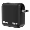 Verbatim Mini GaN Ladegerät 165W 4 Port US-Stecker mit EU- und UK-Adaptern