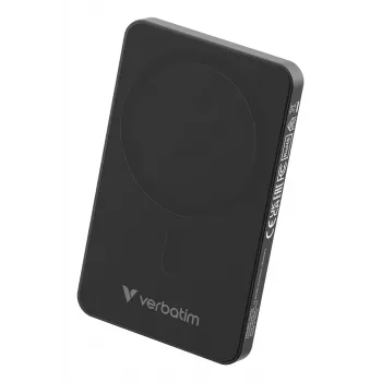 Verbatim Charge 'n' Go Essentials Magnetische Wireless Powerbank 5000 mAh Schwarz