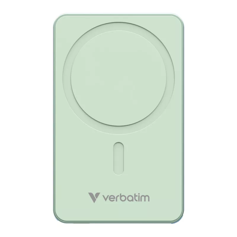 Verbatim Charge 'n' Go Essentials Magnetische kabellose Powerbank 5000 mAh Grün