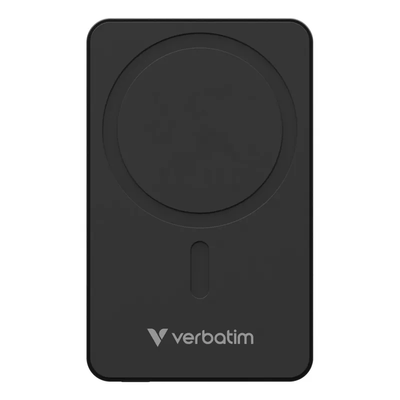Verbatim Charge 'n' Go Essentials Magnetic Wireless Power Bank 10000 mAh Schwarz