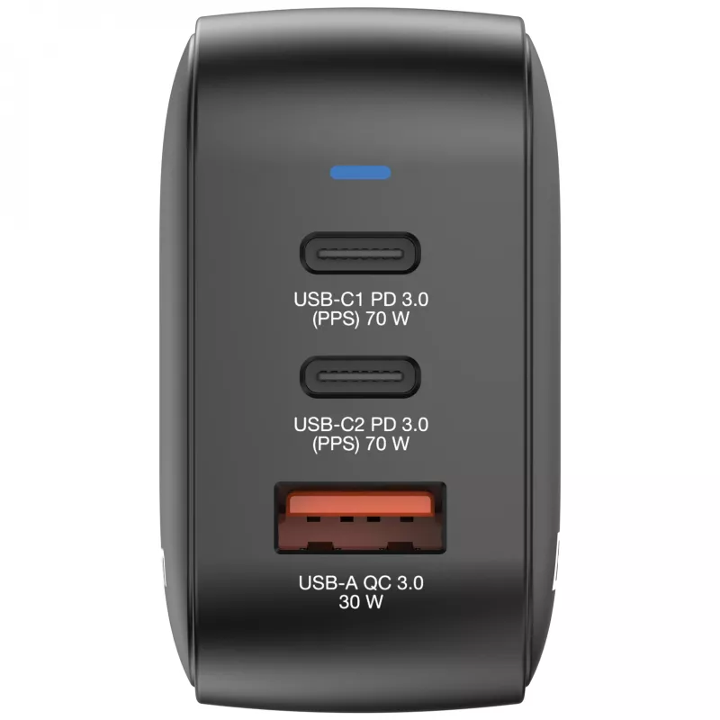 Verbatim Mini GaN Ladegerät 70W 3 Ports US-Stecker mit EU- und UK-Adaptern