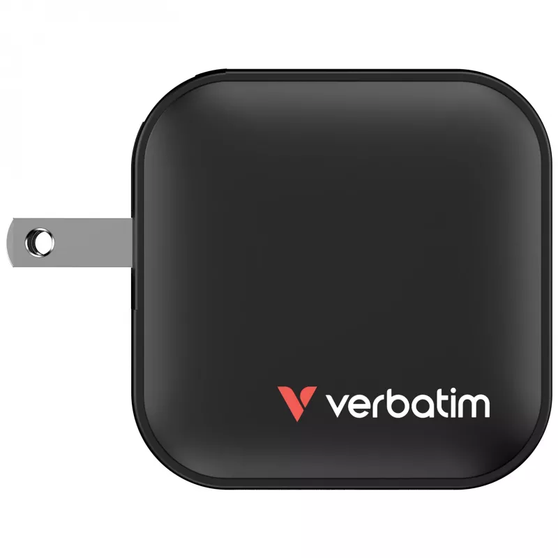 Verbatim Mini GaN Ladegerät 70W 3 Ports US-Stecker mit EU- und UK-Adaptern