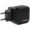 Verbatim Mini GaN Ladegerät 70W 3 Ports US-Stecker mit EU- und UK-Adaptern