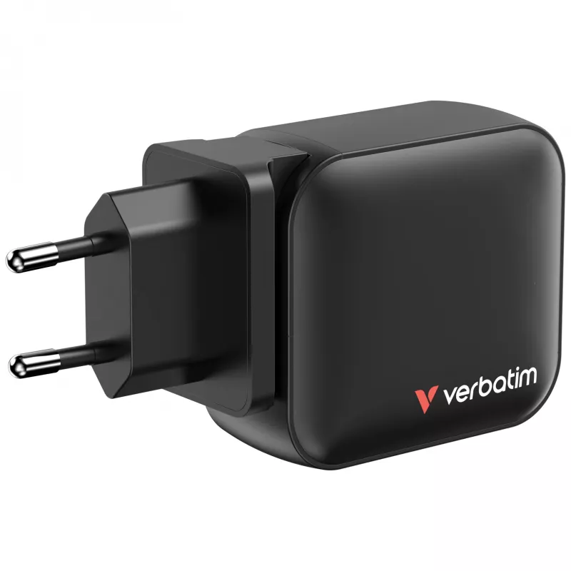 Verbatim GaN Ladegerät 100W Universal Schwarz AC Schnellladung Innenbereich