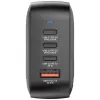 Verbatim Mini GaN Ladegerät 100W 4 Port US-Stecker mit EU- und UK-Adaptern