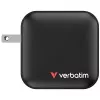 Verbatim Mini GaN Ladegerät 100W 4 Port US-Stecker mit EU- und UK-Adaptern