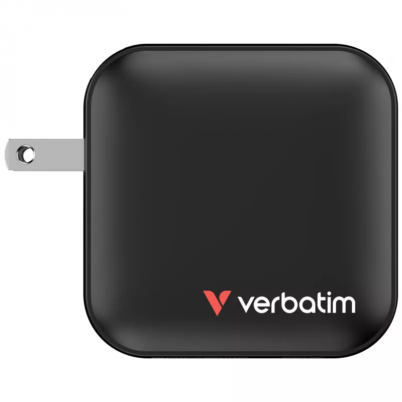 Verbatim Mini GaN Ladegerät 100W 4 Port US-Stecker mit EU- und UK-Adaptern