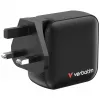 Verbatim Mini GaN Ladegerät 100W 4 Port US-Stecker mit EU- und UK-Adaptern