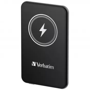 Powerbank VERBATIM Charge AnA Go 5000 mAh magnetisch kabellos, Schwarz