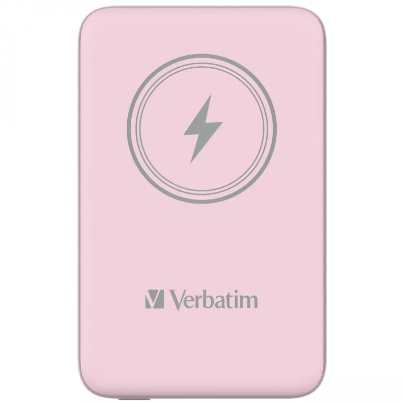 Verbatim Charge 'n' Go Magnetic Wireless Powerbank 10000mAh Pink