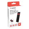 Verbatim M.2 NVMe SSD Gehäuse Kit, SSD-Gehäuse, M.2, PCI Express, 10 Gbit/s, USB-Konnektivität, Schwarz, Rot