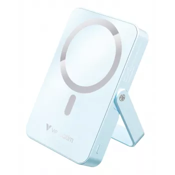 Verbatim Charge 'n' Go Magnetische kabellose Powerbank mit Ständer – 10000 mAh Blau