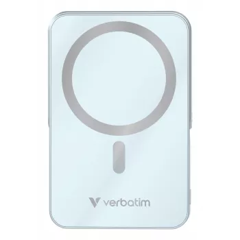 Verbatim Charge 'n' Go Magnetische kabellose Powerbank mit Ständer – 10000 mAh Blau