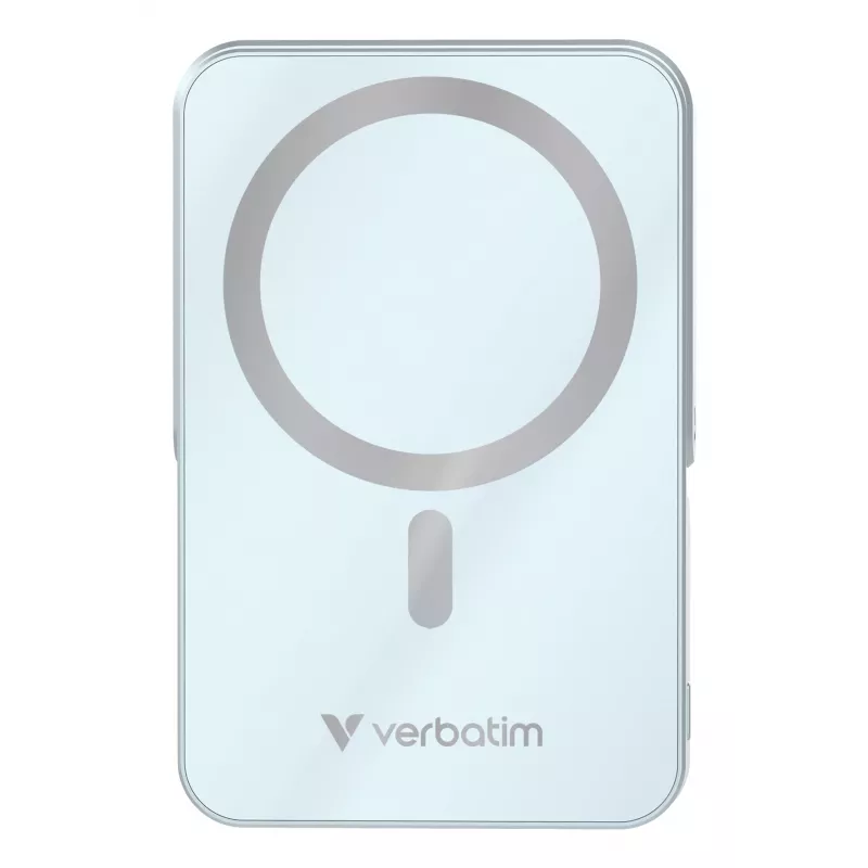Verbatim Charge 'n' Go Magnetische kabellose Powerbank mit Ständer – 10000 mAh Blau