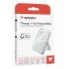 Verbatim Charge 'n' Go Magnetische kabellose Powerbank mit Ständer – 10000 mAh Blau