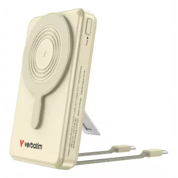 Verbatim Charge'n'Go 2C & Display Powerbank 10000 mAh Gold, 10000 mAh, Lithium-Polymer (LiPo), Power Delivery 3.0, Quick Charge 3.0, kabelloses Laden, 3,85 V, 52 W