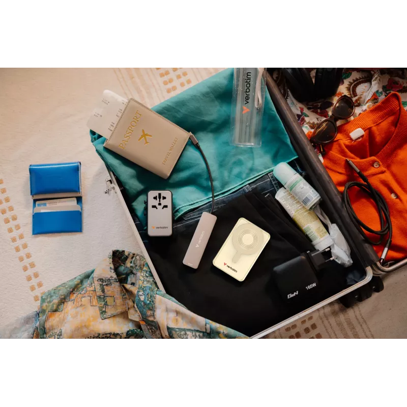 Verbatim Charge'n'Go 2C & Display Powerbank 10000 mAh Gold, 10000 mAh, Lithium-Polymer (LiPo), Power Delivery 3.0, Quick Charge 3.0, kabelloses Laden, 3,85 V, 52 W